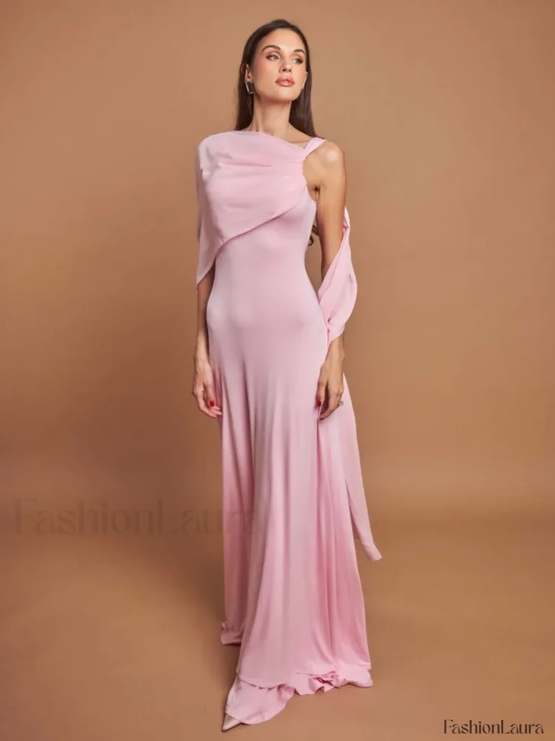 Ribbon Scarf Patchwork Maxi Dress - Image 21