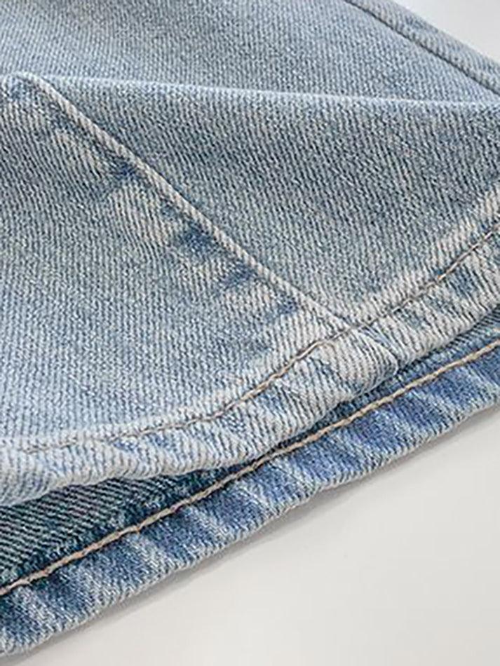 Seam Detail Washed Boyfriend Jeans - Image 8