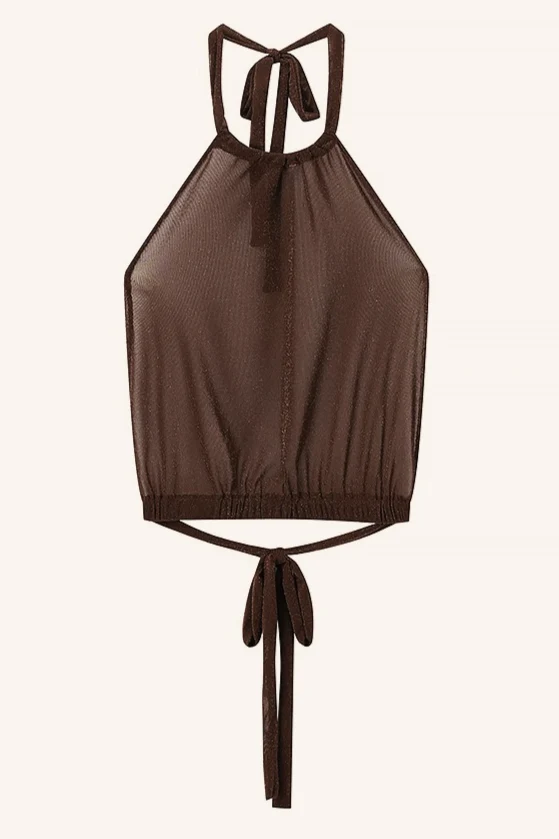 Sexy Sleeveless Crop Maxi Skirt Set - Image 3