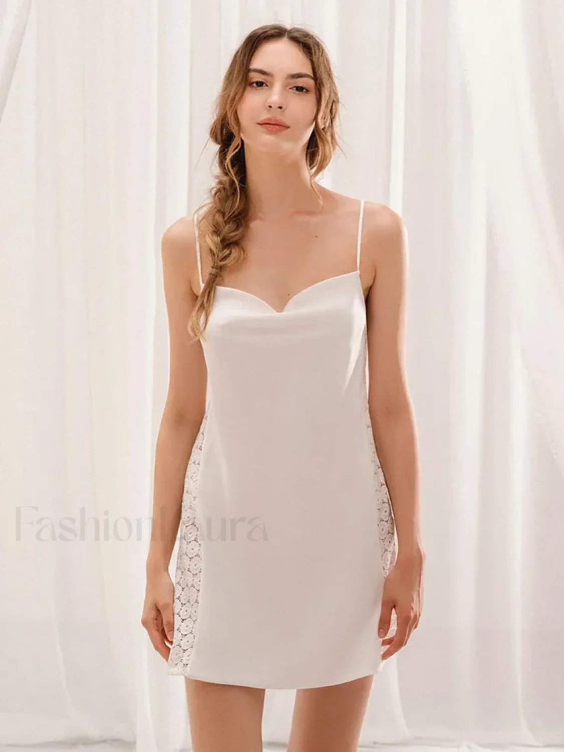 Spaghetti Strap Backless Dress Two Piece Set - Image 6