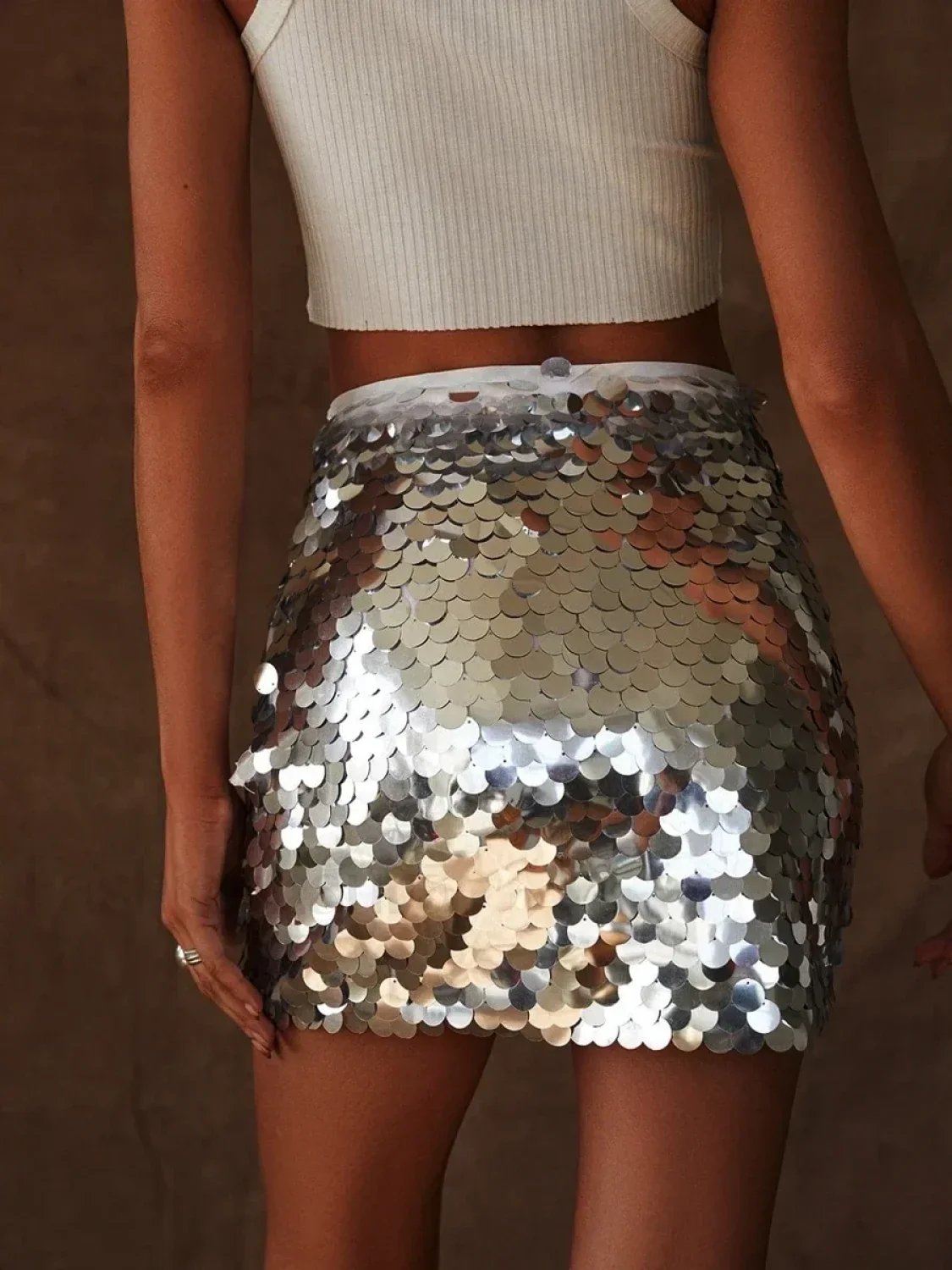 Sparkle Bodycon Pencil Skirt - Image 9