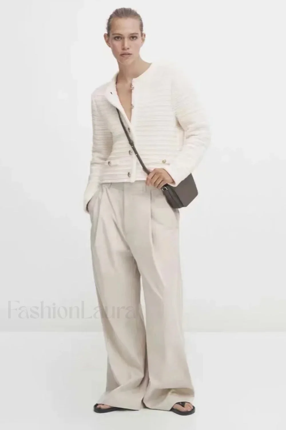 Textured Knit Button Cardigan - Image 2
