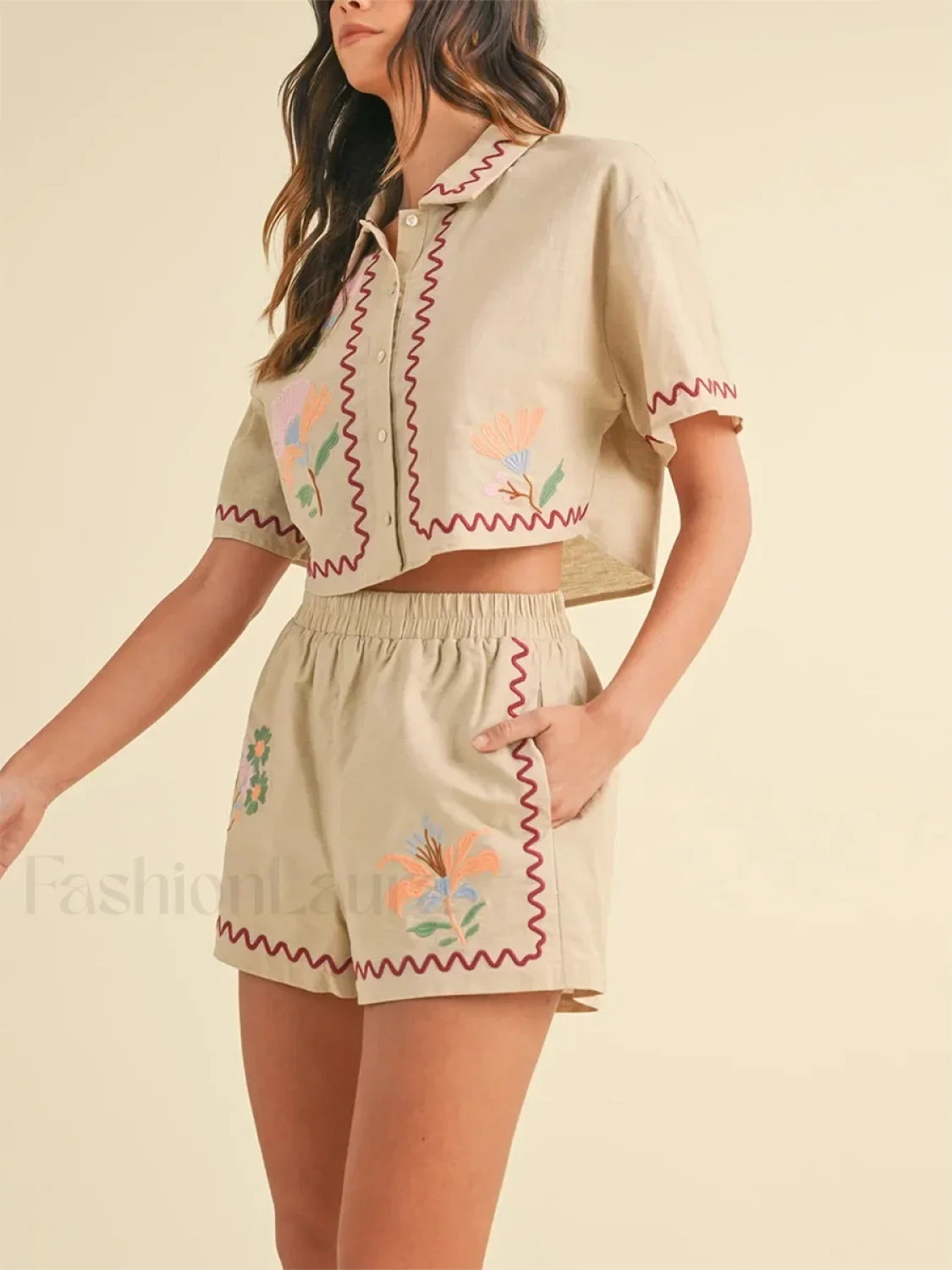 Casual Loose Top Shorts Two Piece Set - Image 5