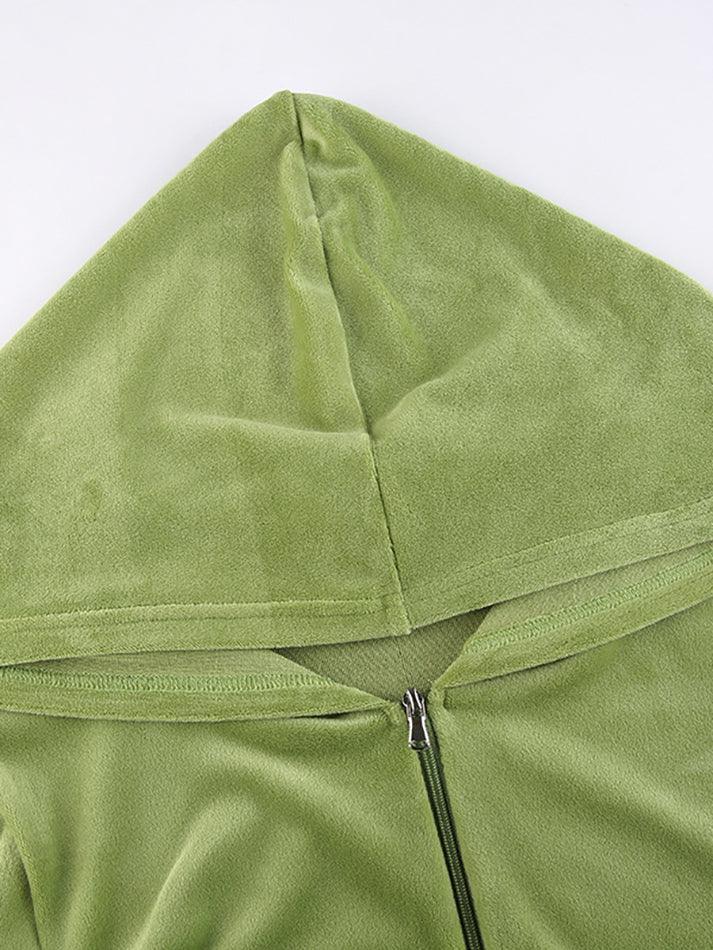 Velvet Zip Up Hoodie - Image 11