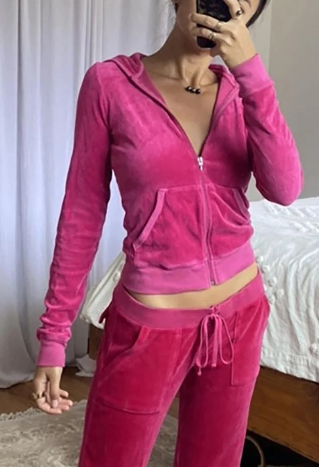 Velvet Zip Up Hoodie - Image 21