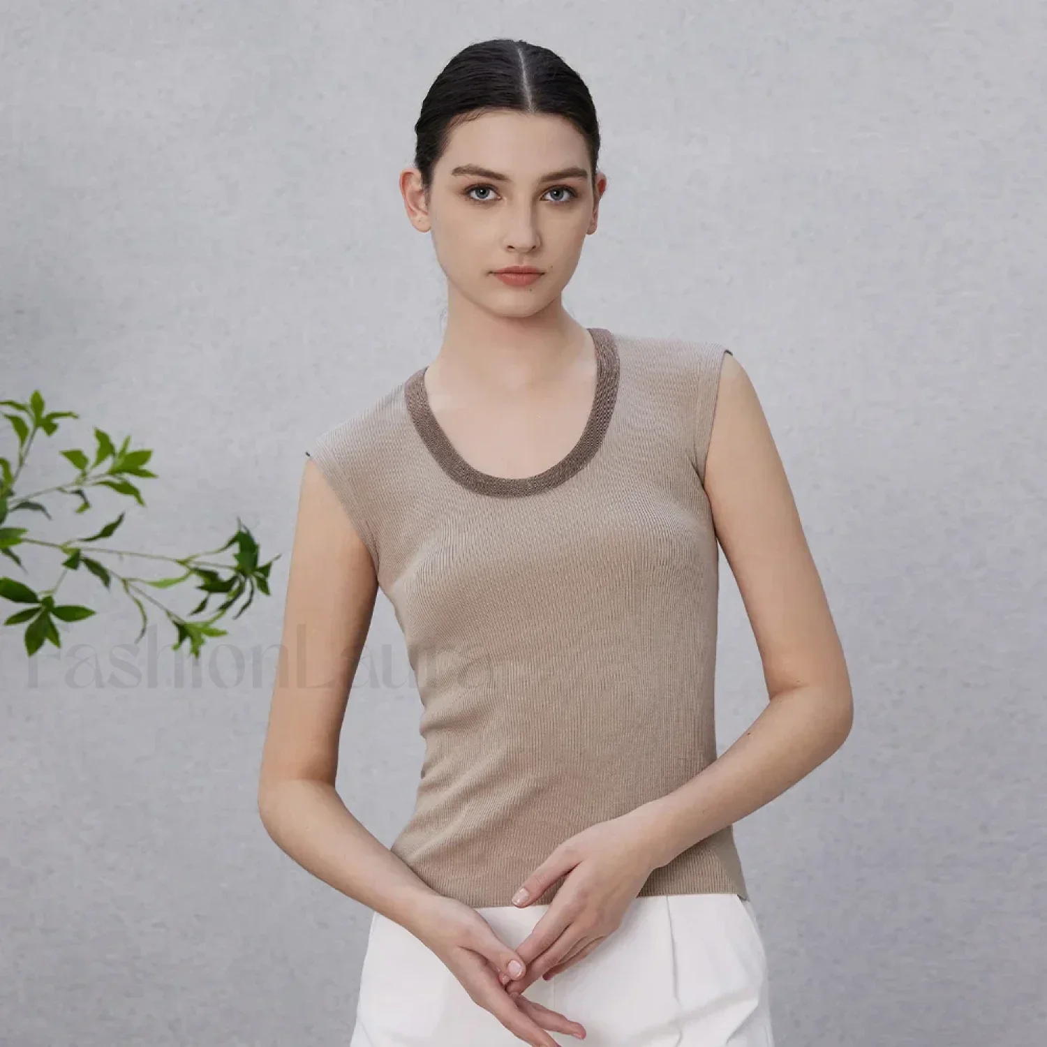 Wool Silk Vest Summer Cool T-Shirt - Image 4