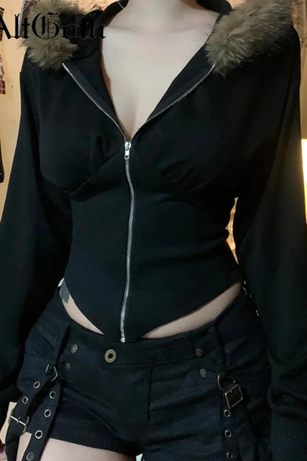 Y2K E-girl Corset Hoodie - Image 6